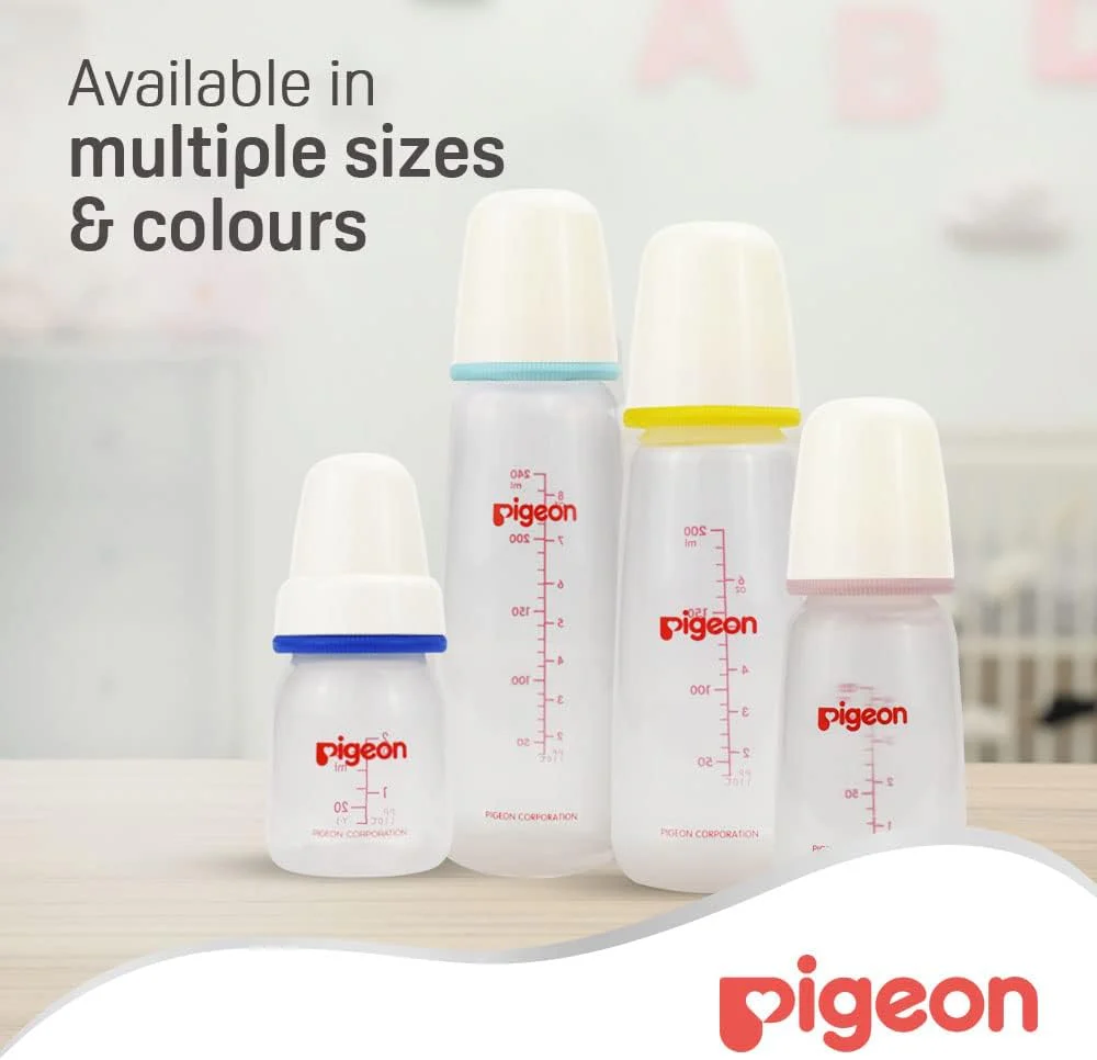 Pigeon Plastic Feeding Bottle White Cap 120ml - Image 7