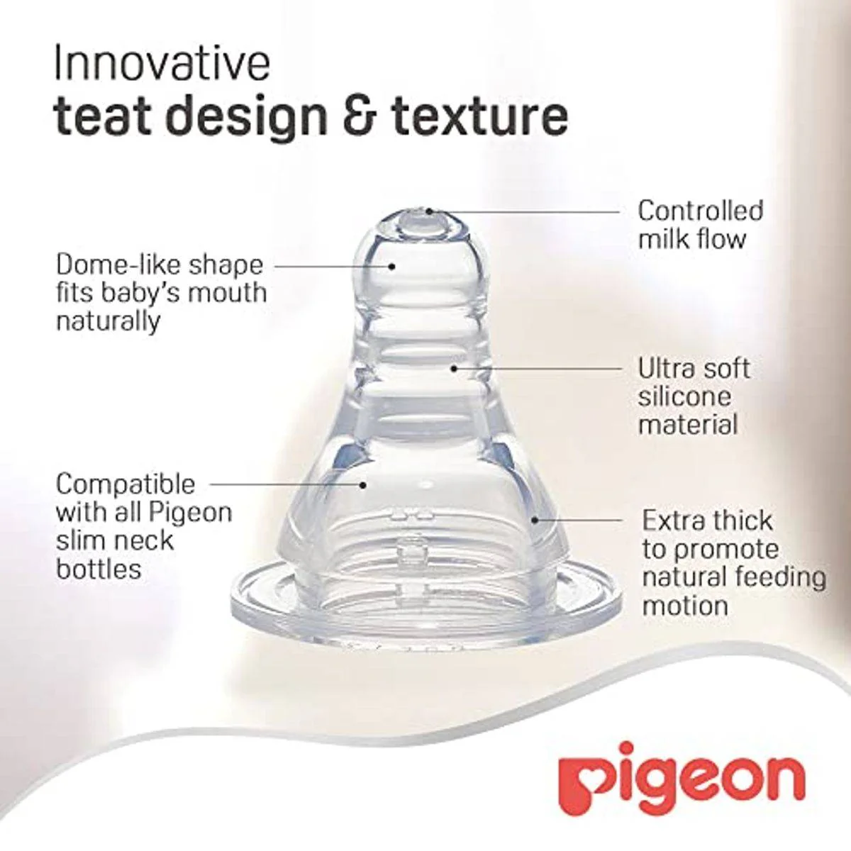 Pigeon Plastic Feeding Bottle White Cap 240ml - Image 6