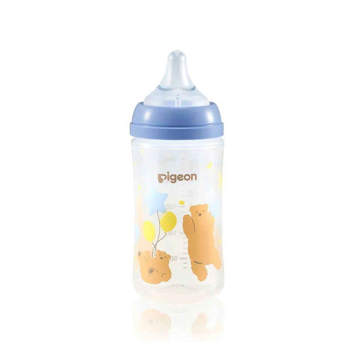 Pigeon SofTouch Plastic Bottle Decorated 3 Months+ Bear 240ml - Image 9