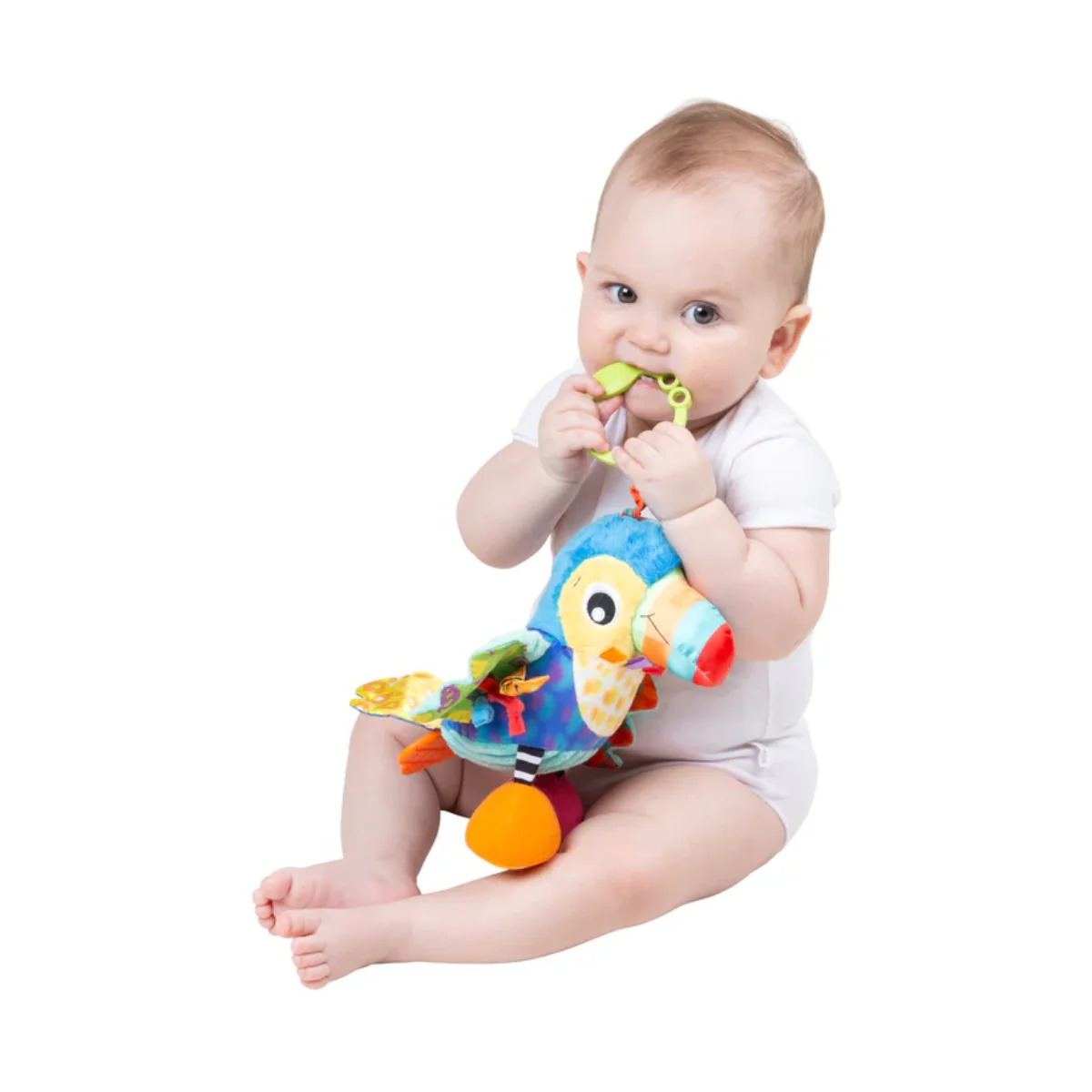 Playgro On The Go Activity Friend Tamika Toucan 0 Month+ Clip-On Toy - Image 3