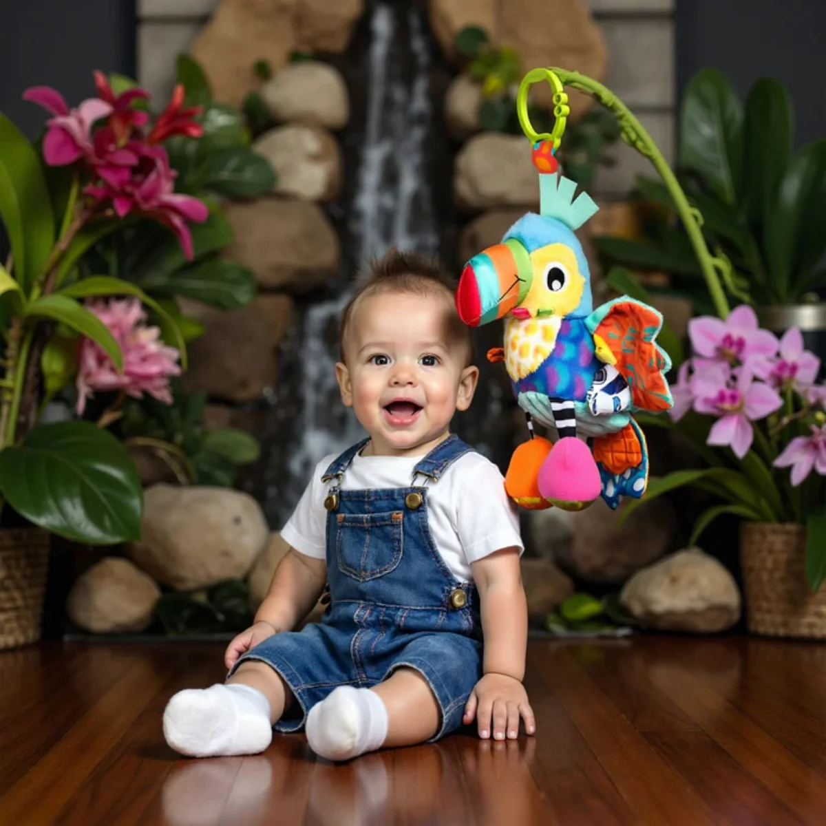 Playgro On The Go Activity Friend Tamika Toucan 0 Month+ Clip-On Toy - Image 6