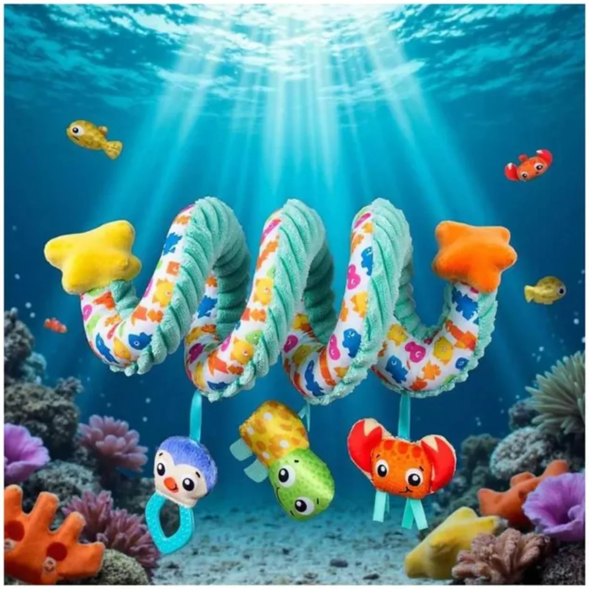 Playgro On The Go Ocean Adventure Twirly Whirly 0 Month+ Clip-On Toy - Image 6