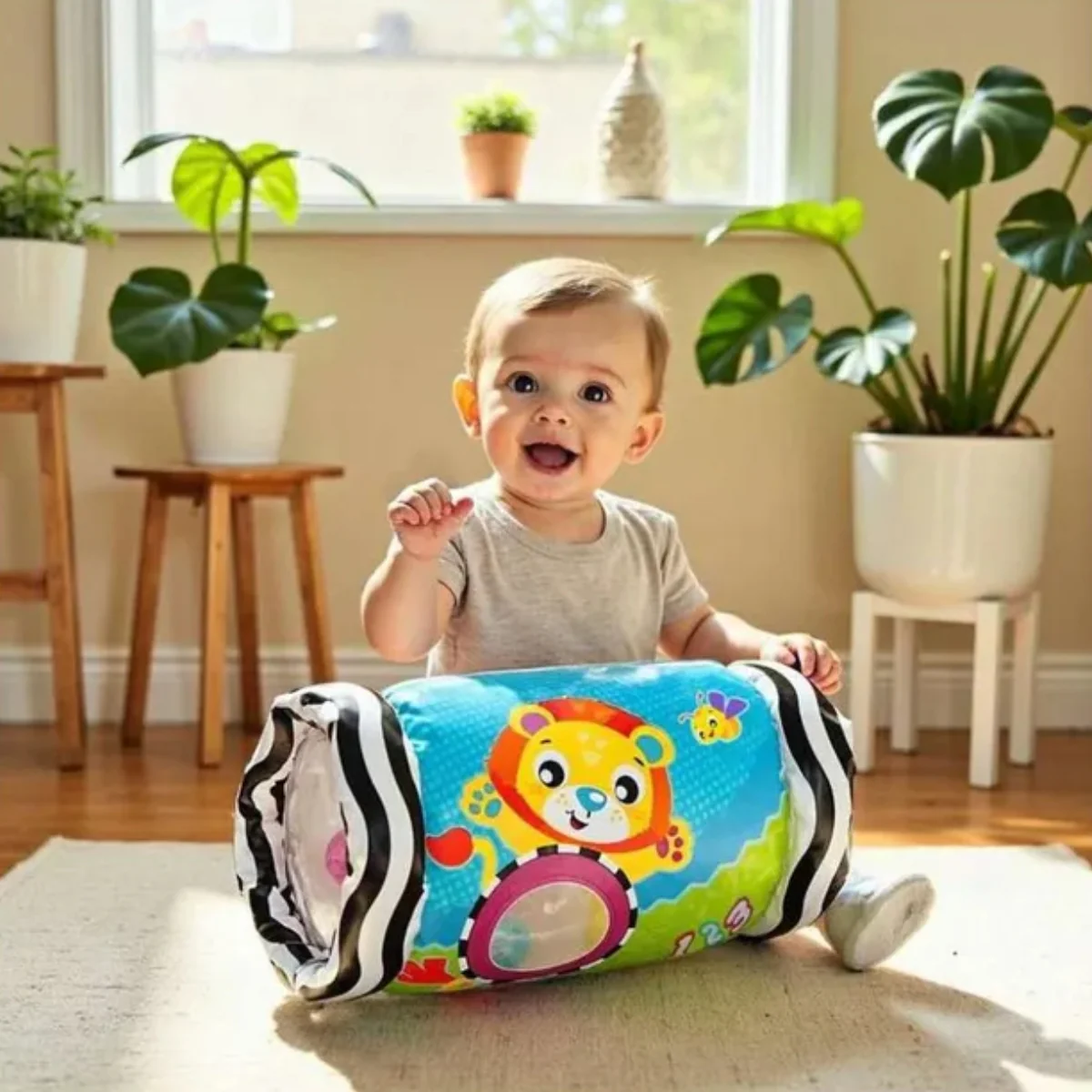 Playgro Peek & Play Roller 6 Months+ Crawling Toy - Image 6