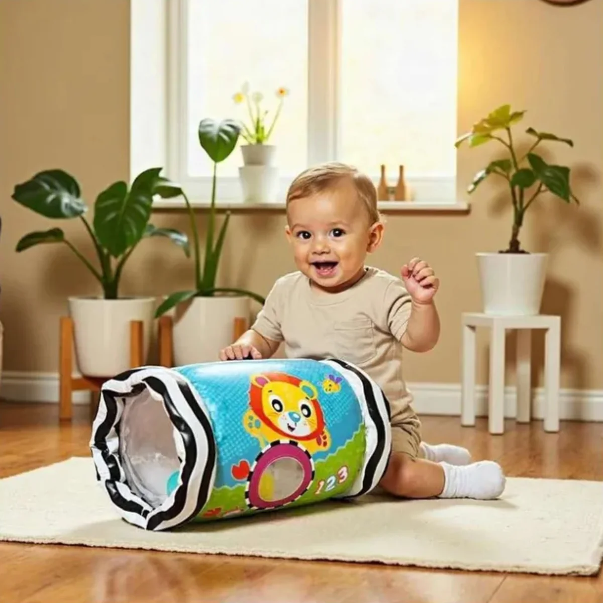 Playgro Peek & Play Roller 6 Months+ Crawling Toy - Image 7