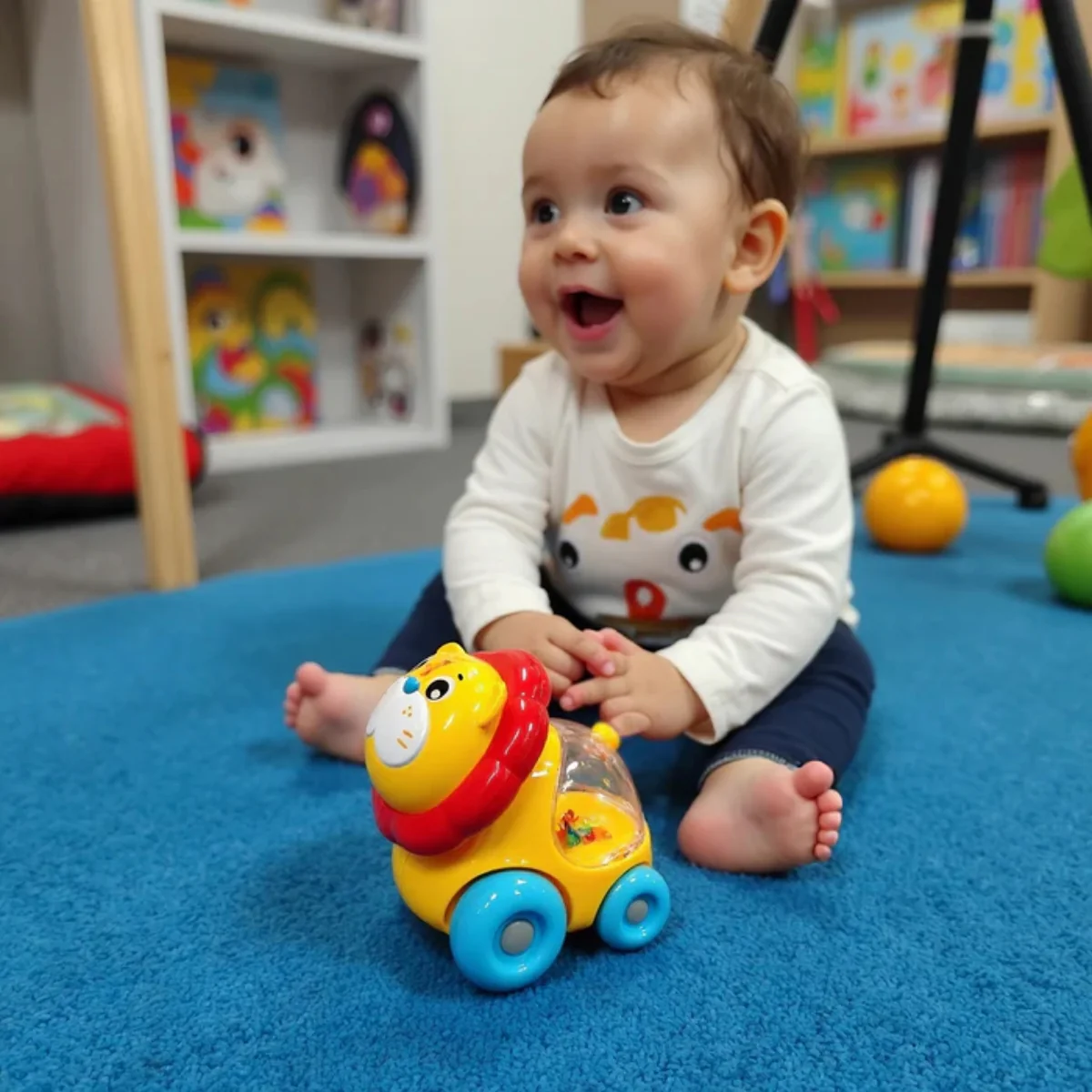 Playgro Rattle Racer Roary Lion 9 Months+ Toy - Image 4