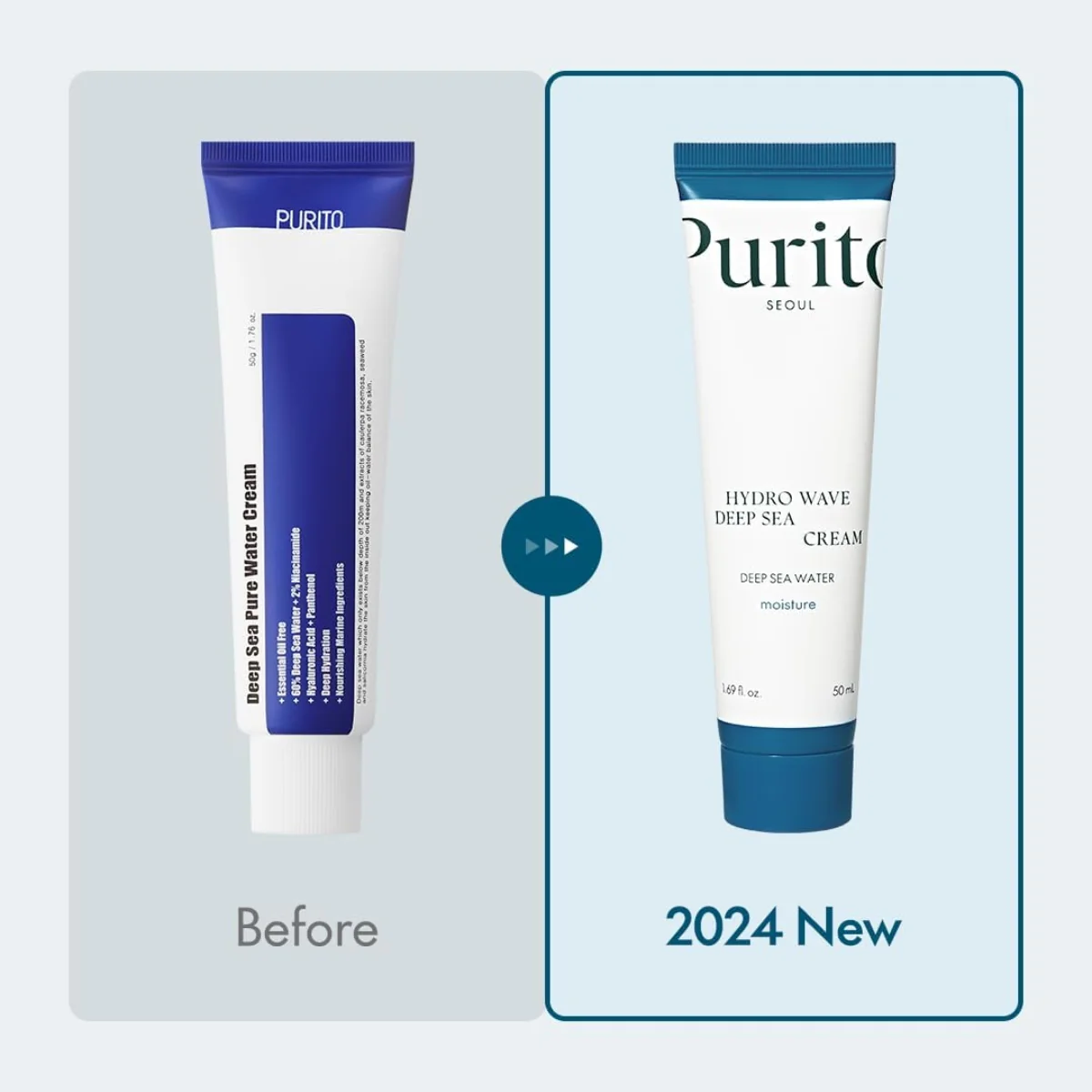 Purito Seoul Hydro Wave Deep Sea Cream 50ml - Image 7