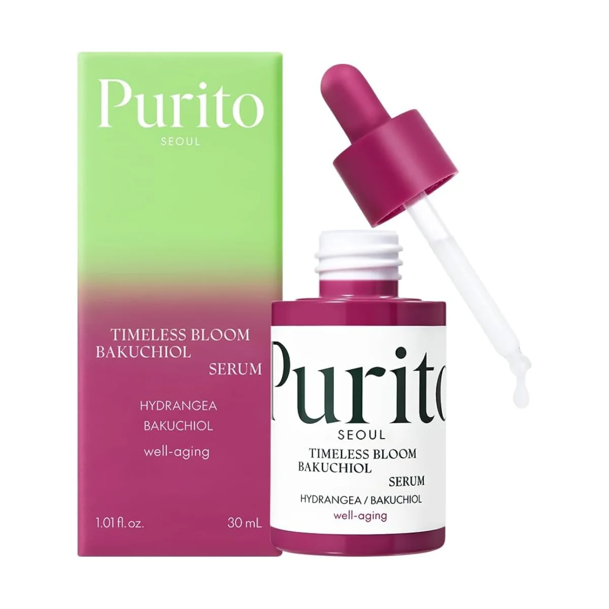 Purito Seoul Timeless Bloom Bakuchiol Serum 30ml - Image 2