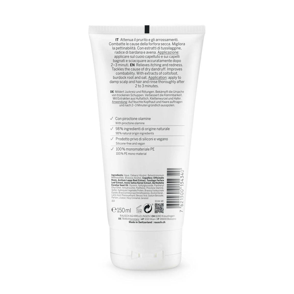 Rausch Coltsfoot Anti Dandruff Rinse Conditioner 150ml - Image 4
