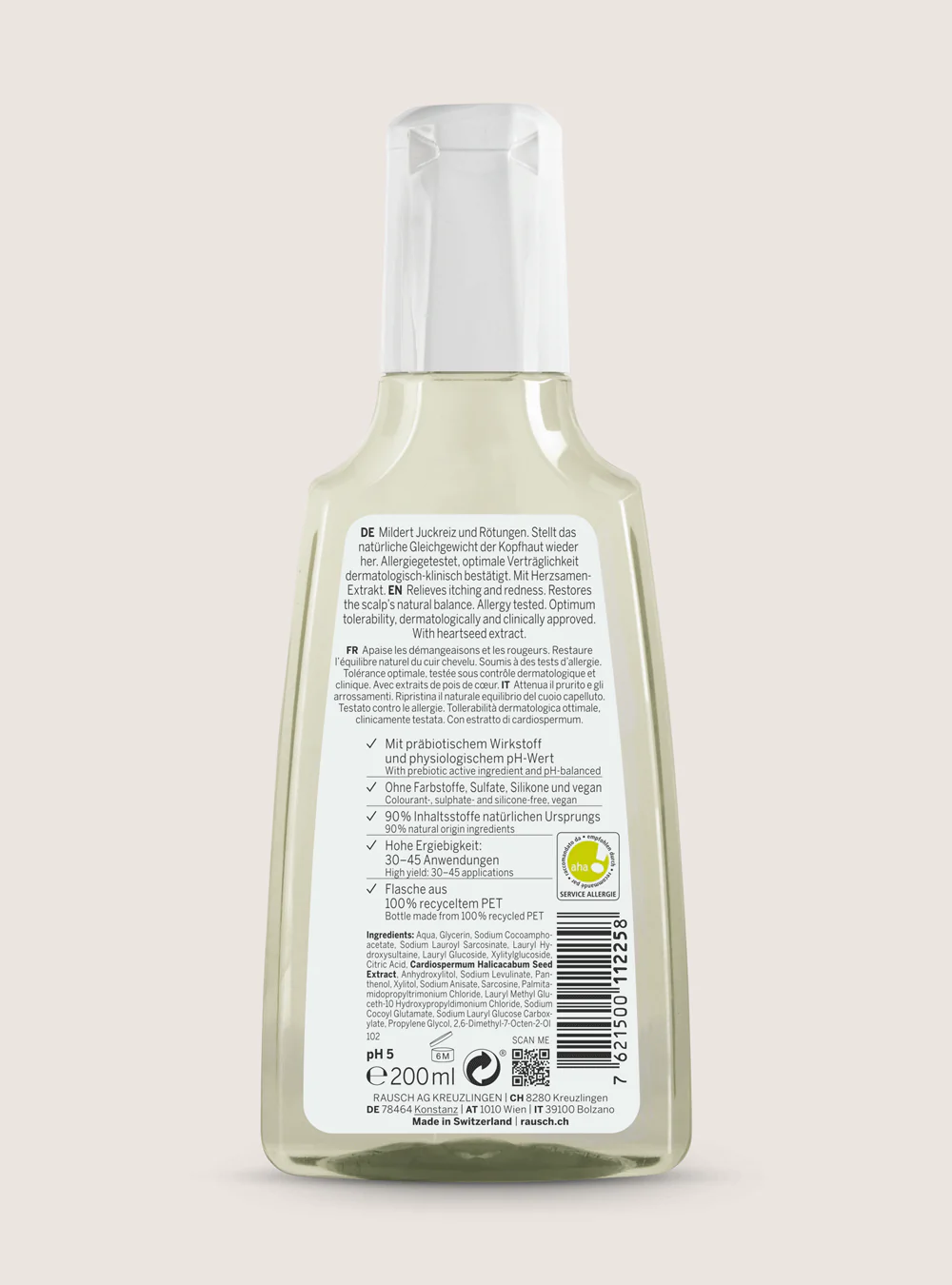 Rausch Heart Seed Sensitive Shampoo 200ml - Image 6