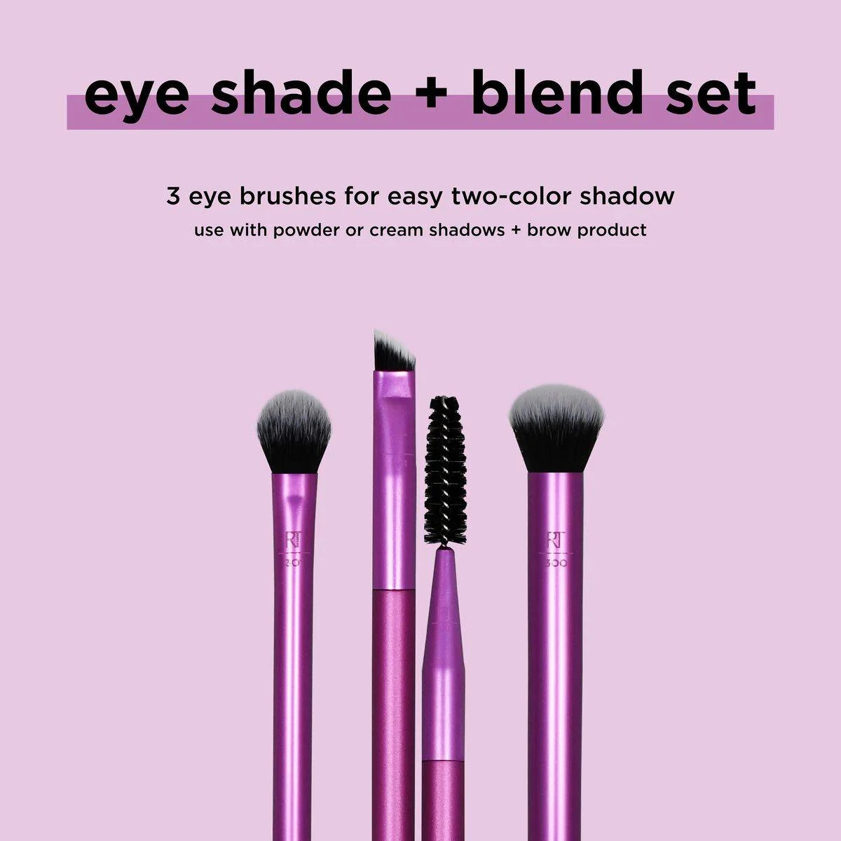 Real Techniques Makeup Brush Eye Shade Blend Trio - Image 2