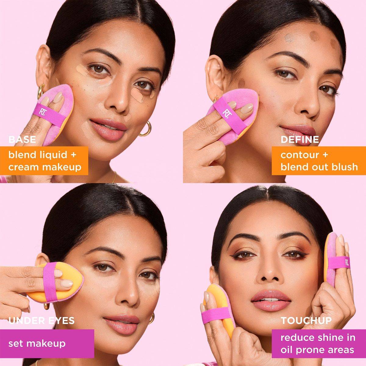 Real Techniques Miracle 2 in 1 Powder Puff Duo - Image 13