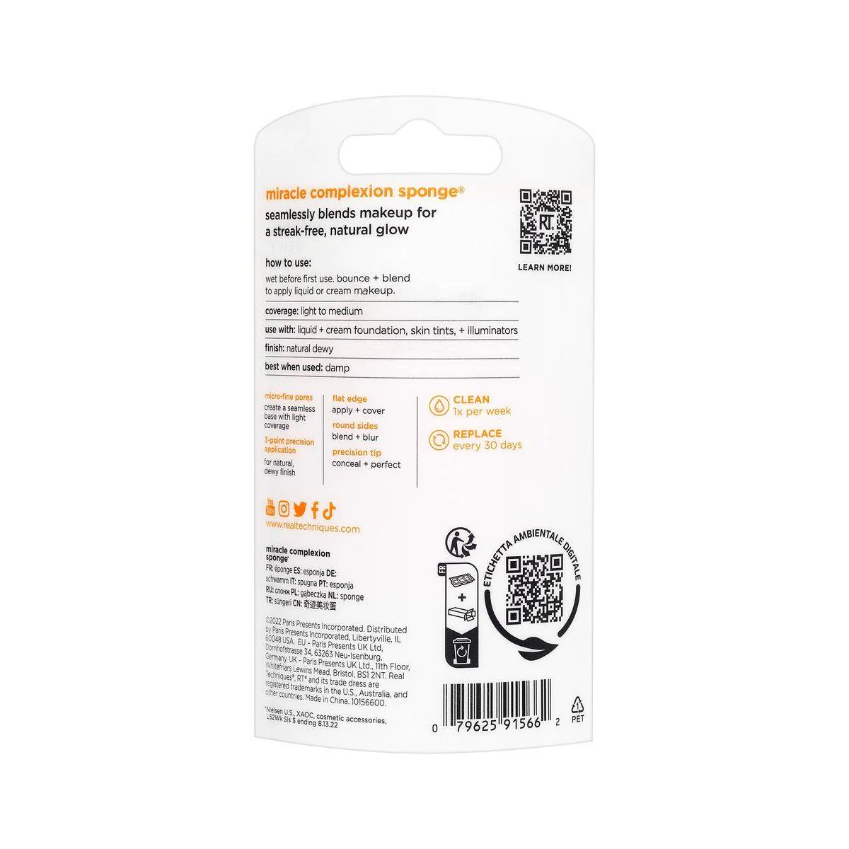 Real Techniques Miracle Complexion Sponge Face 1 Piece - Image 5