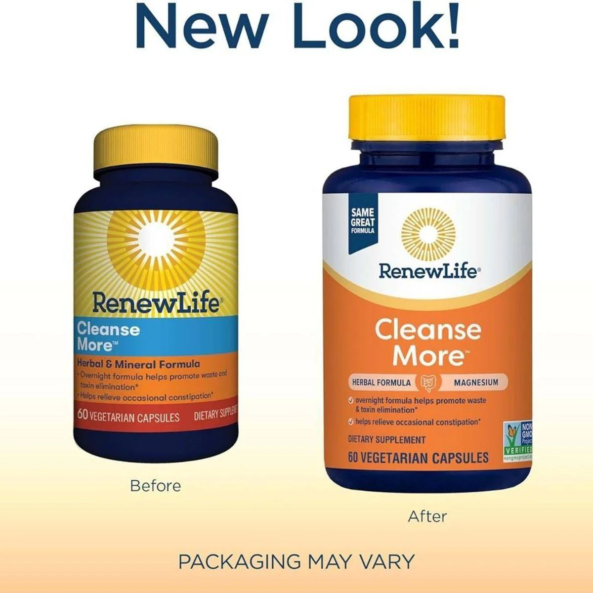 Renew Life Cleanse More Herbal and Mineral Formula 60 Vegetarian Capsules - Image 4