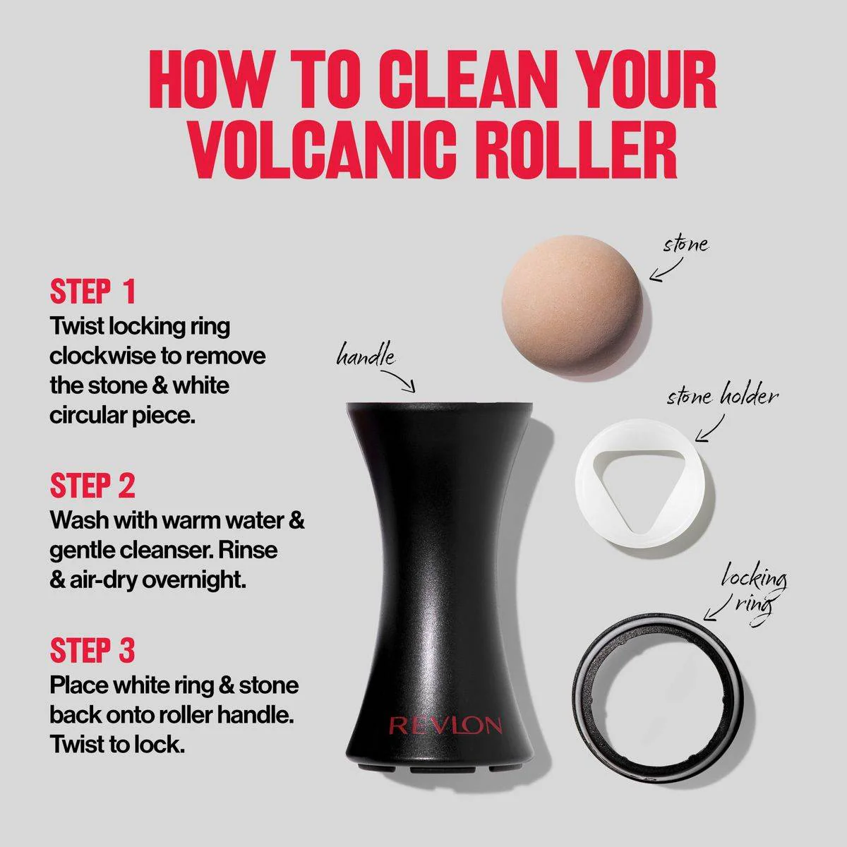 Revlon Beauty Tool Face Volcanic Stone Roller - Image 6