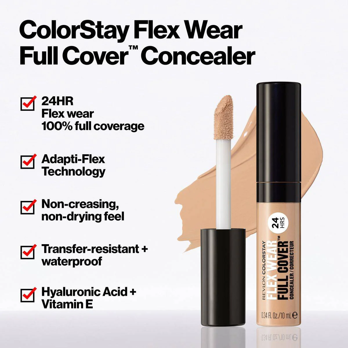 Revlon ColorStay Concealer Flex Wear Full Cover 015 Light - Image 7
