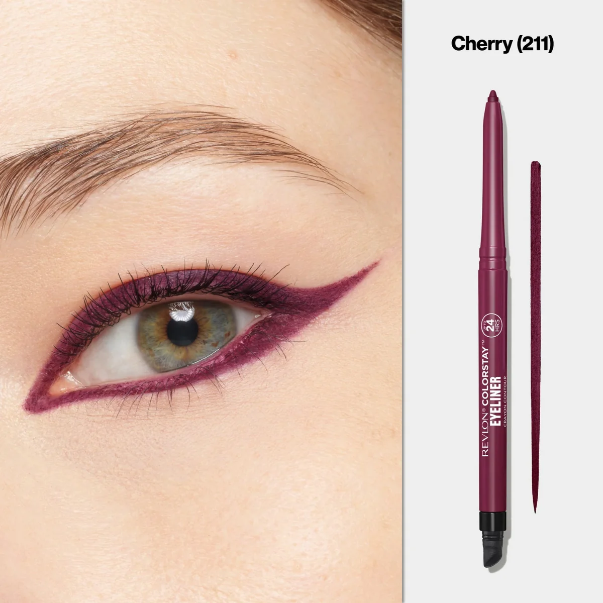 Revlon ColorStay Eyeliner Pencil Crayon Contour 211 Cherry 0.28g - Image 4