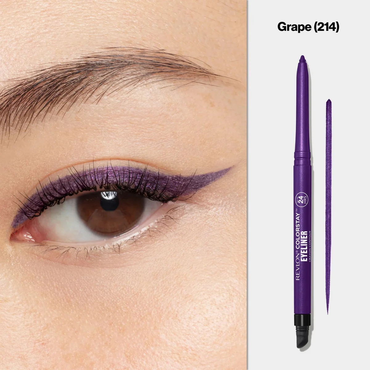 Revlon ColorStay Eyeliner Pencil Crayon Contour 214 Grape 0.28g - Image 4