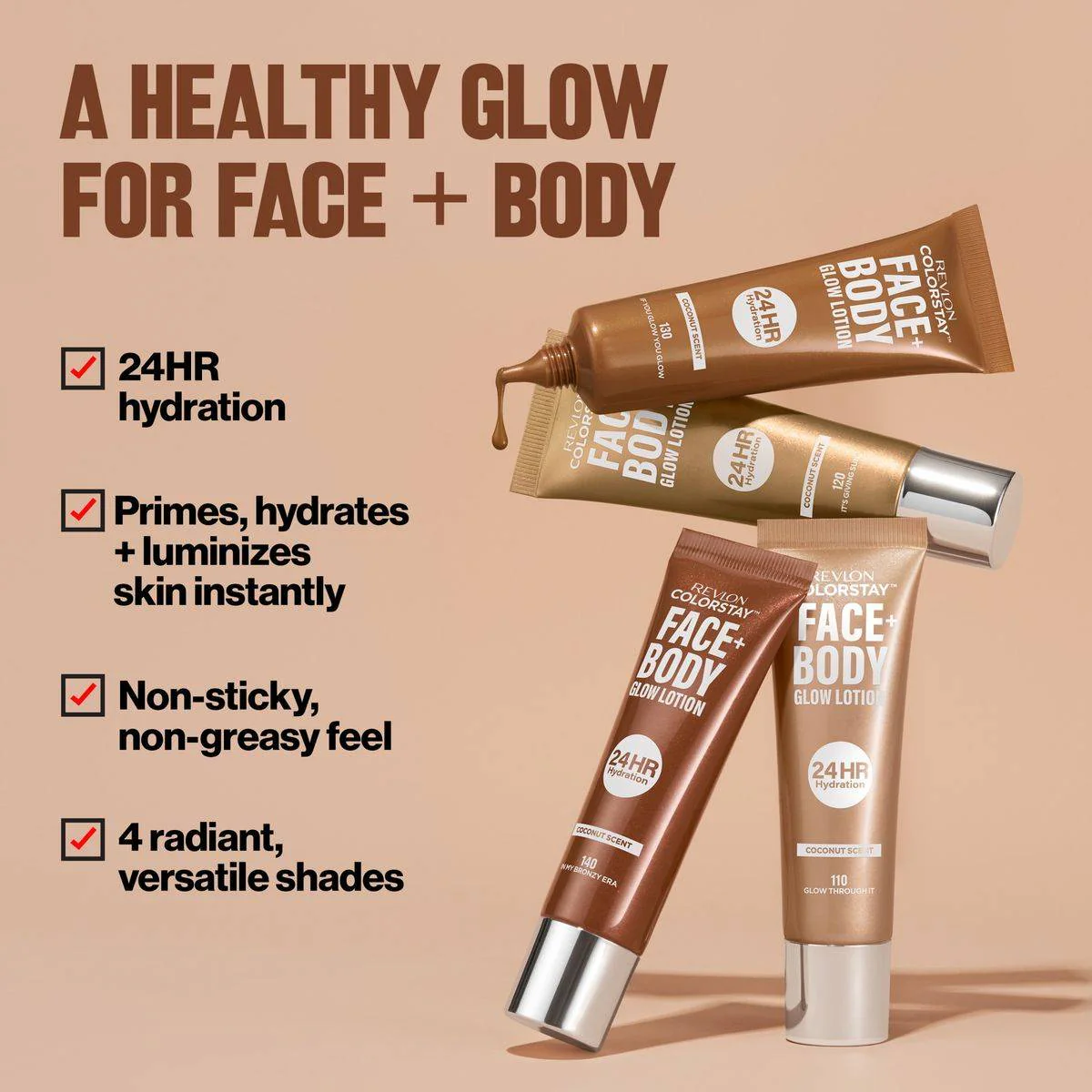 Revlon ColorStay Face + Body Glow Lotion 130 If You Glow You Glow 30ml - Image 5