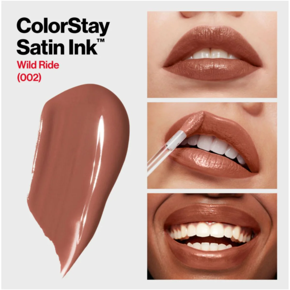Revlon ColorStay Liquid Lipstick Satin Ink 002 Wild Ride - Image 2