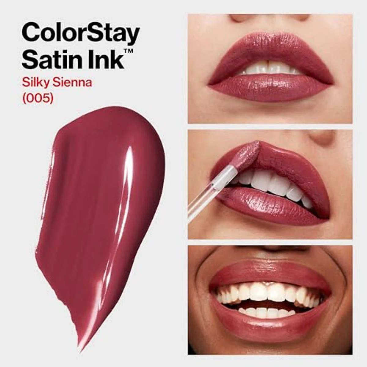 Revlon ColorStay Liquid Lipstick Satin Ink 005 Silky Sienna - Image 2