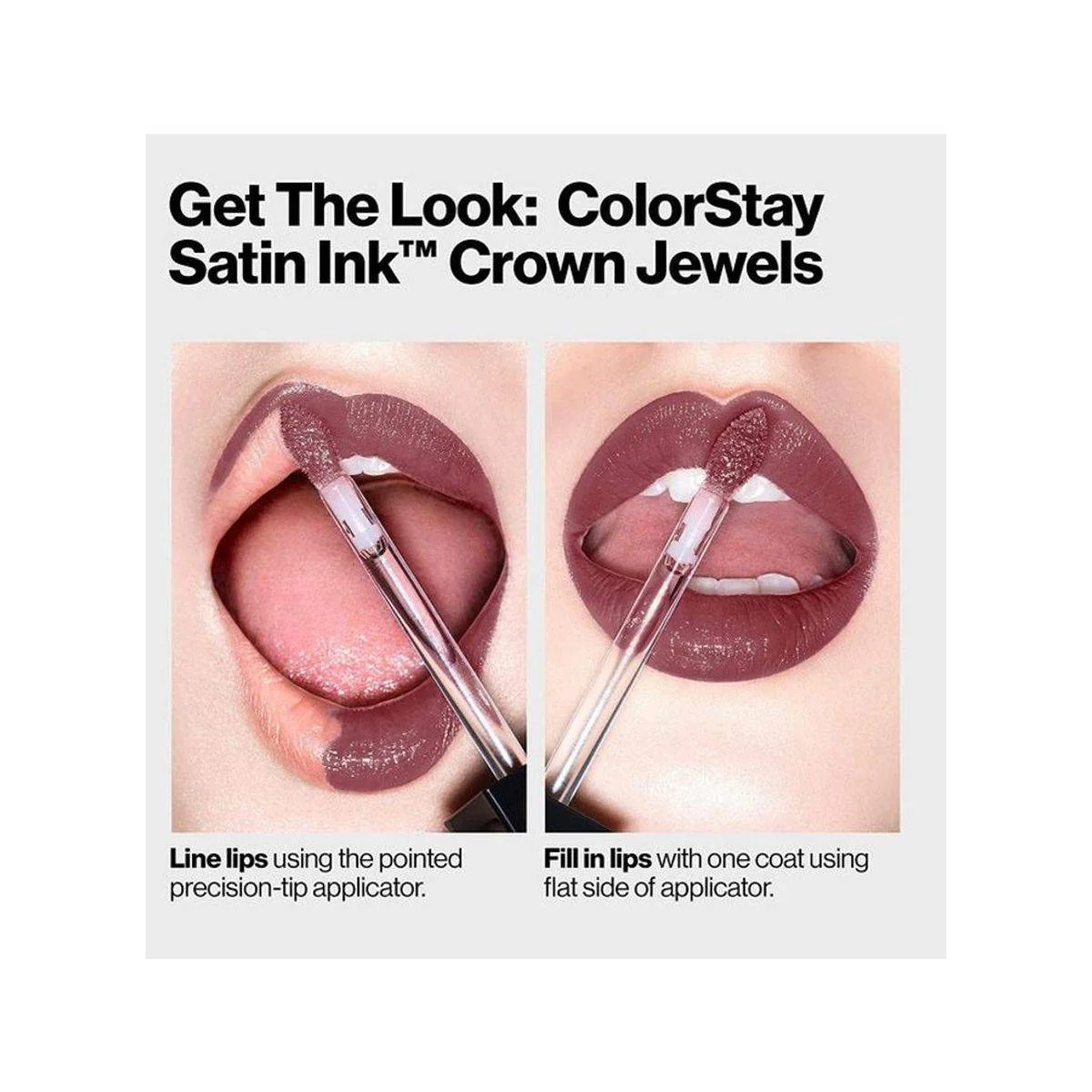 Revlon ColorStay Liquid Lipstick Satin Ink Crown Jewels 33 Queen of Quartz - Image 2