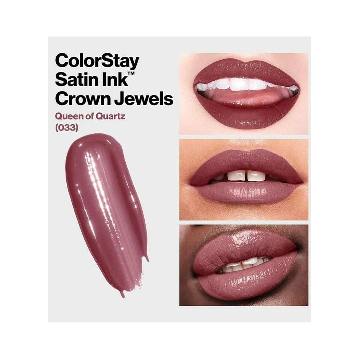 Revlon ColorStay Liquid Lipstick Satin Ink Crown Jewels 33 Queen of Quartz - Image 3