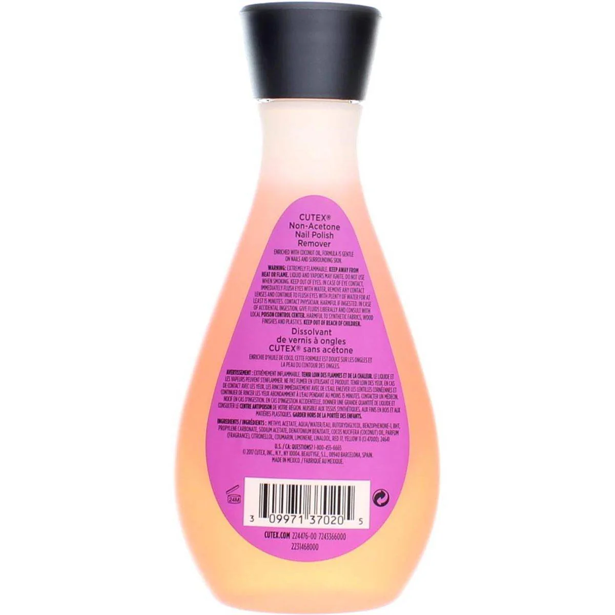 Revlon Cutex Nail Polish Remover Non Acetone 200ml - Image 2
