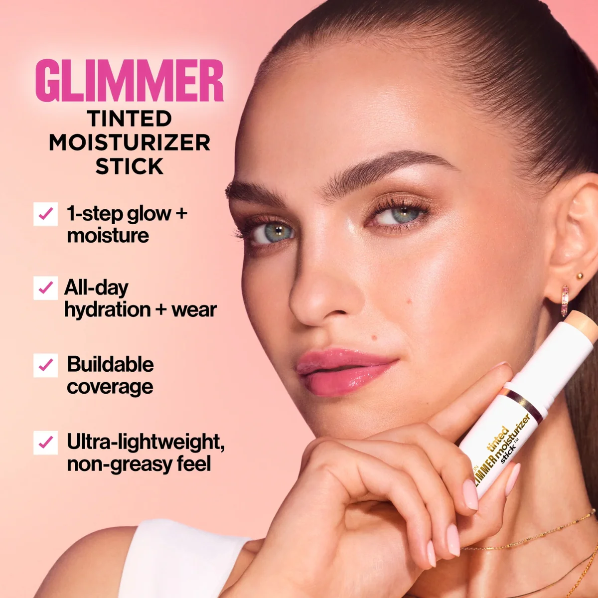 Revlon Glimmer Tinted Moisturizer Stick 110 8.9g - Image 5