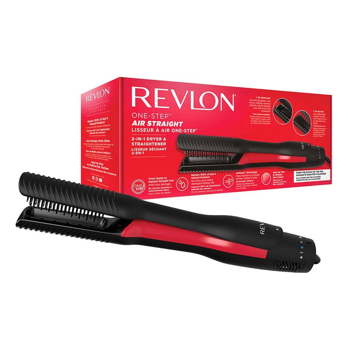 Revlon One Step Air Straight 2 In 1 Dryer & Straightener RVDR5330ARB - Image 5