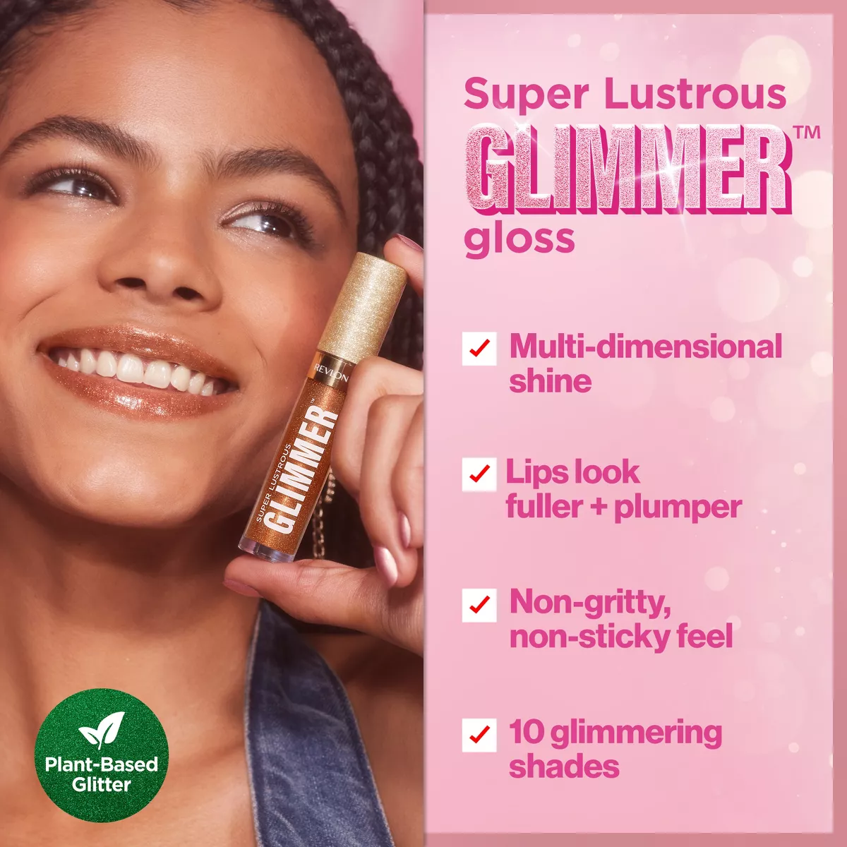 Revlon Super Lustrous Glimmer Gloss 007 Haute Honey 3.8ml - Image 8