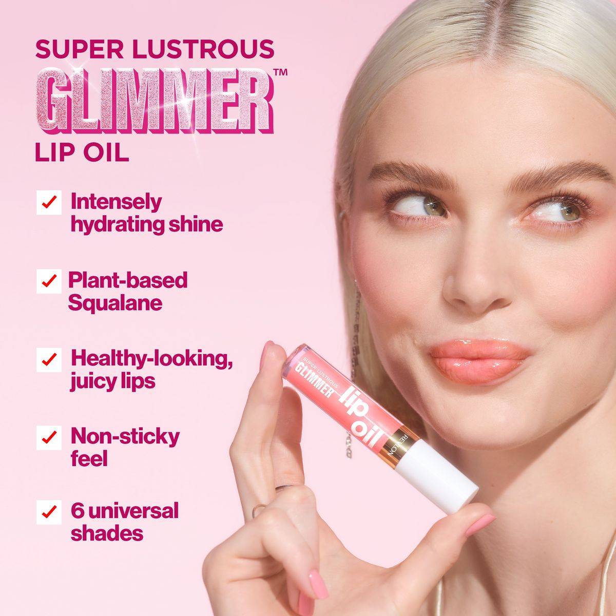 Revlon Super Lustrous Glimmer Lip Oil 002 Miss Coral 3.8ml - Image 4