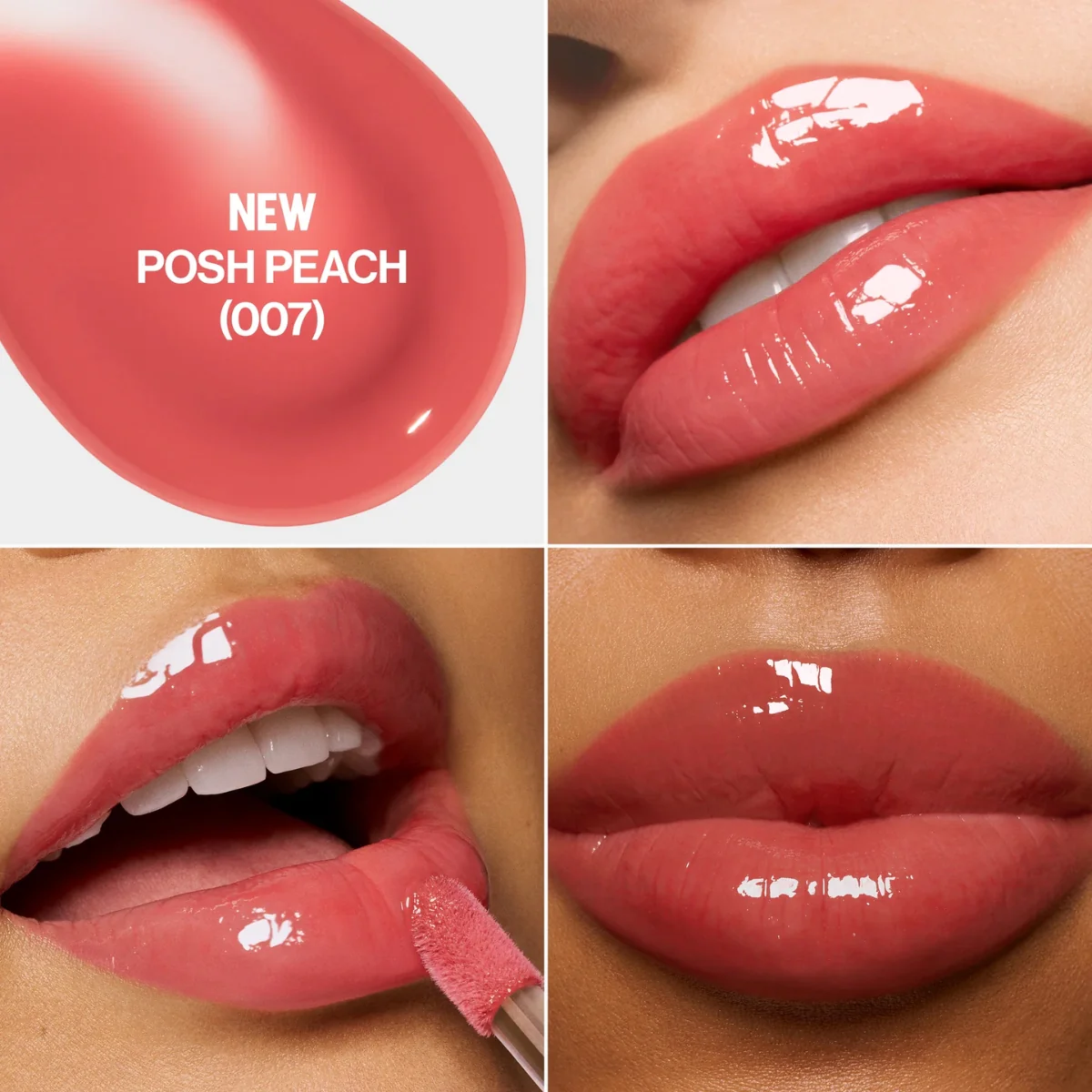 Revlon Super Lustrous Glimmer Lip Oil 007 Posh Peach 3.8ml - Image 3