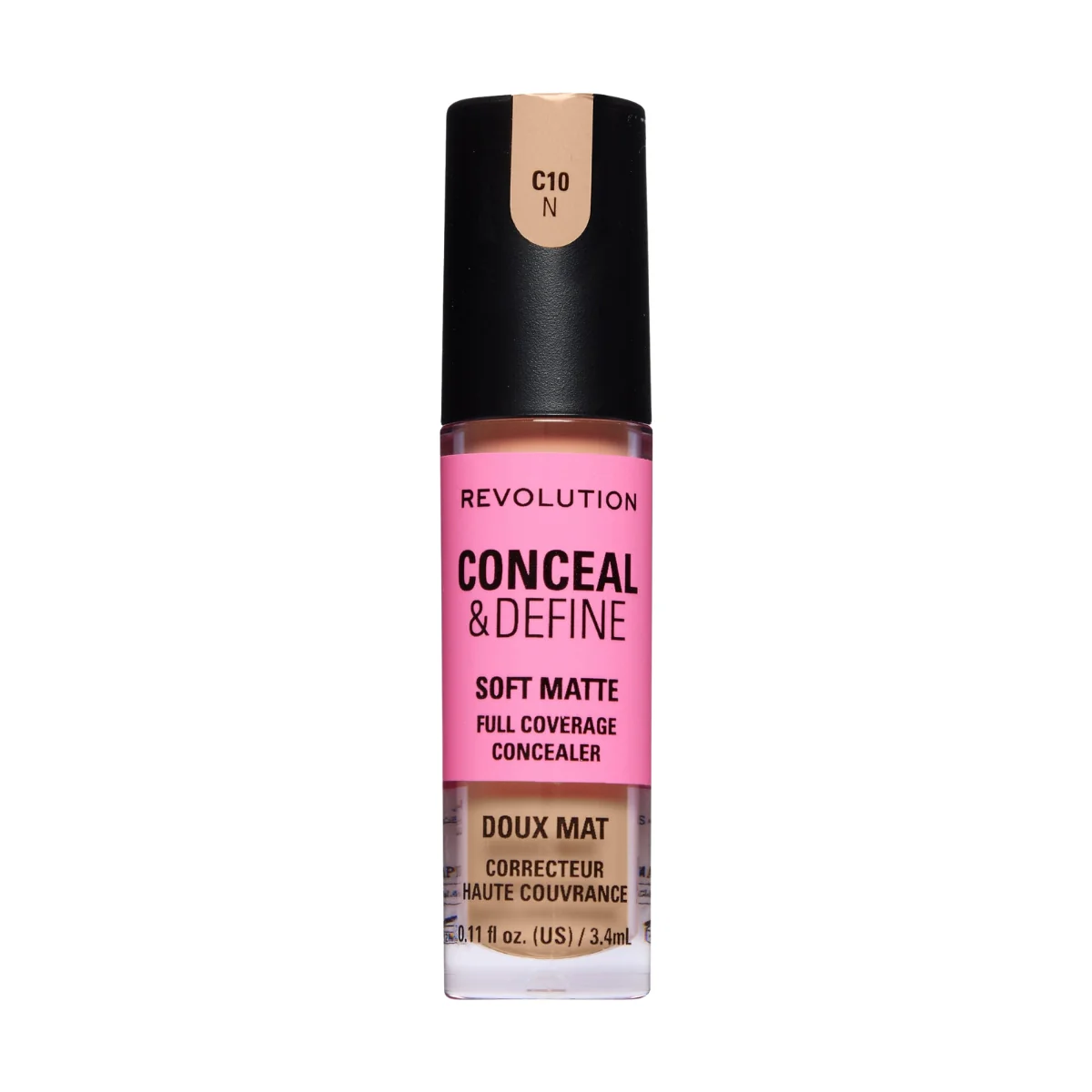 Revolution Makeup Conceal & Define Full Coverage Concealer C10N 4g