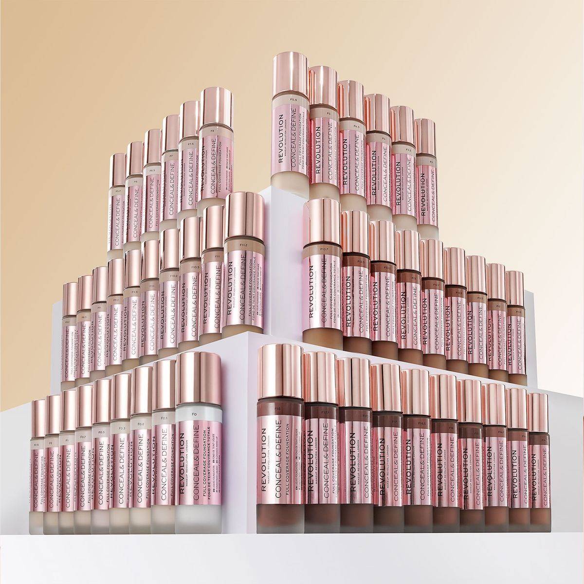 Revolution Makeup Conceal & Define Full Coverage Foundation F2NC 23ml - Image 2