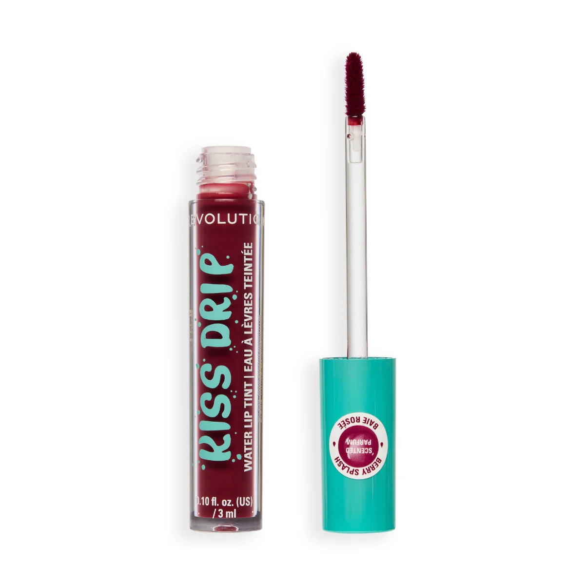 Revolution Makeup Kiss Drip Water Lip Tint Berry Splash 3ml - Image 3