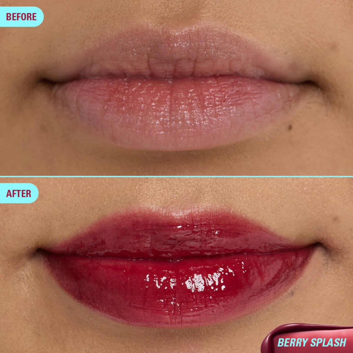 Revolution Makeup Kiss Drip Water Lip Tint Berry Splash 3ml - Image 4