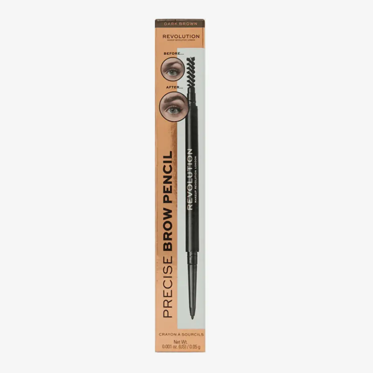 Revolution Makeup Precise Brow Pencil Medium Brown 0.05g - Image 4