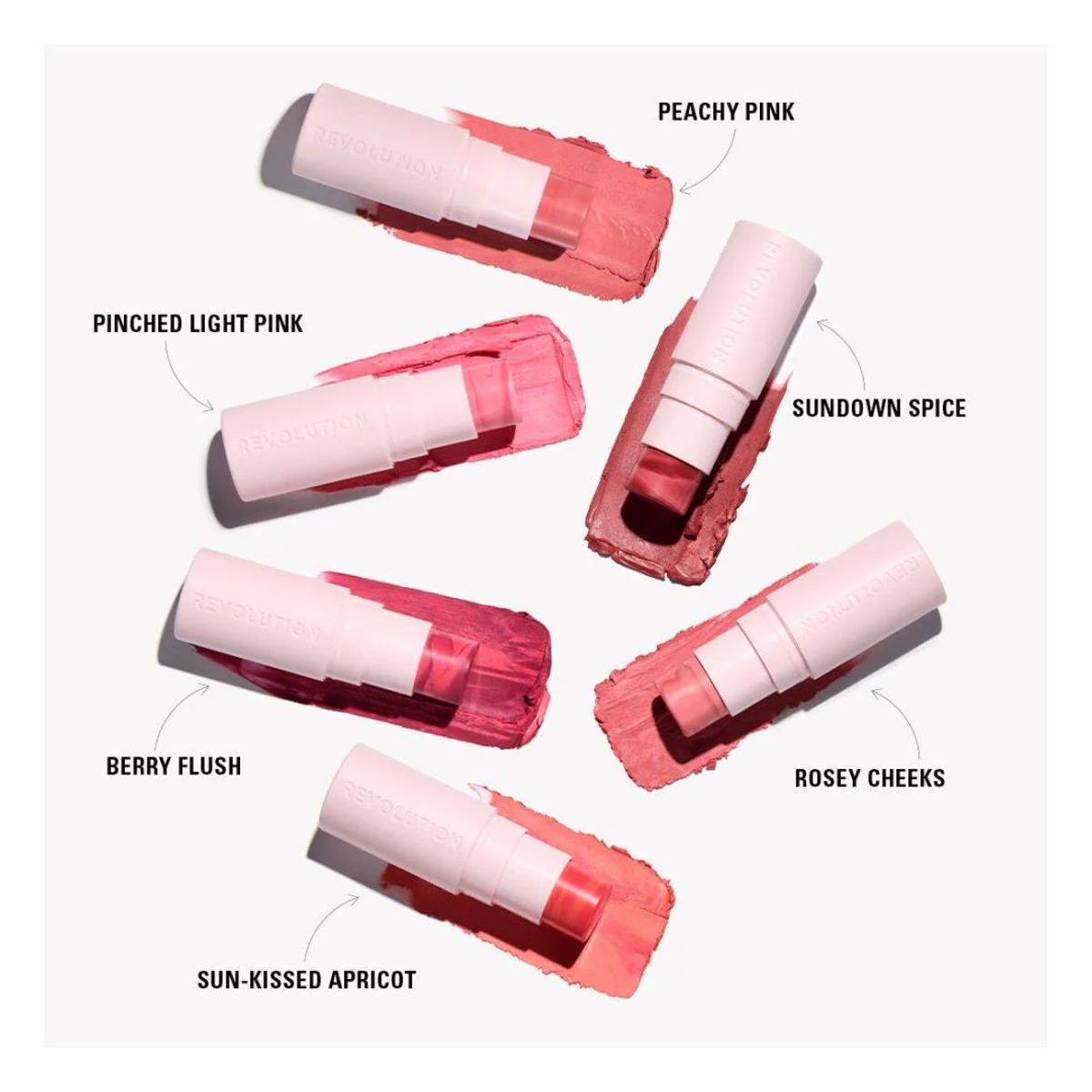 Revolution Makeup Silk Blusher Stick Berry Flush 4.5g - Image 4