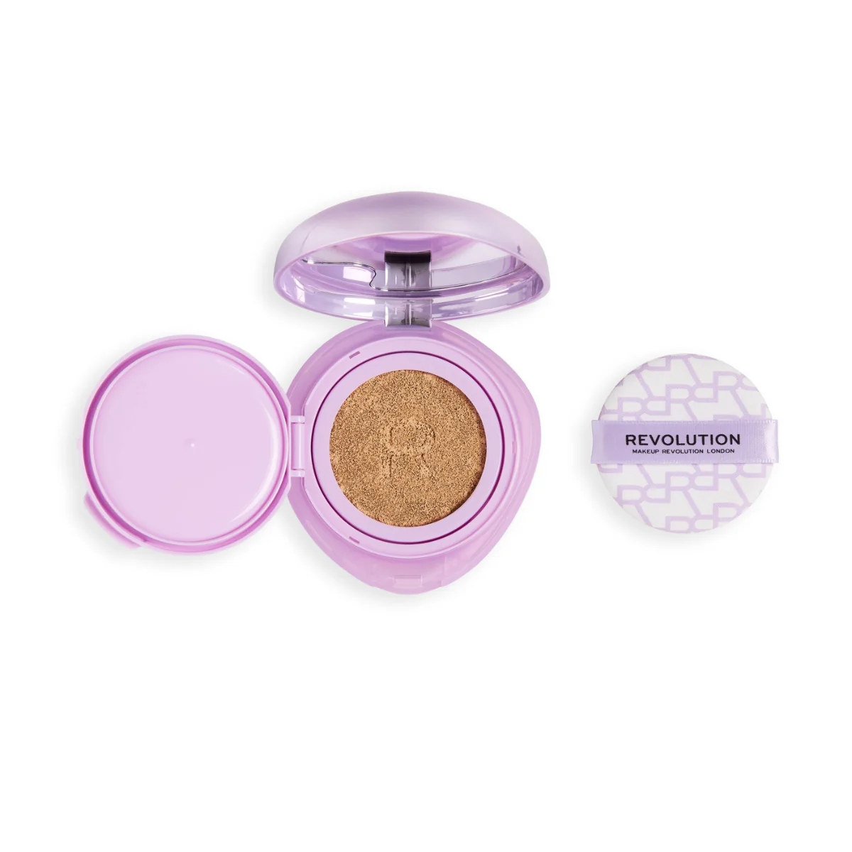 Revolution Makeup Superdewy Cushion Foundation Medium Neutral Warm 9g - Image 3