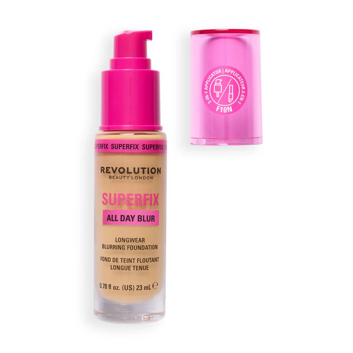 Revolution Makeup Superfix All day Blur Foundation F10N 23ml - Image 3