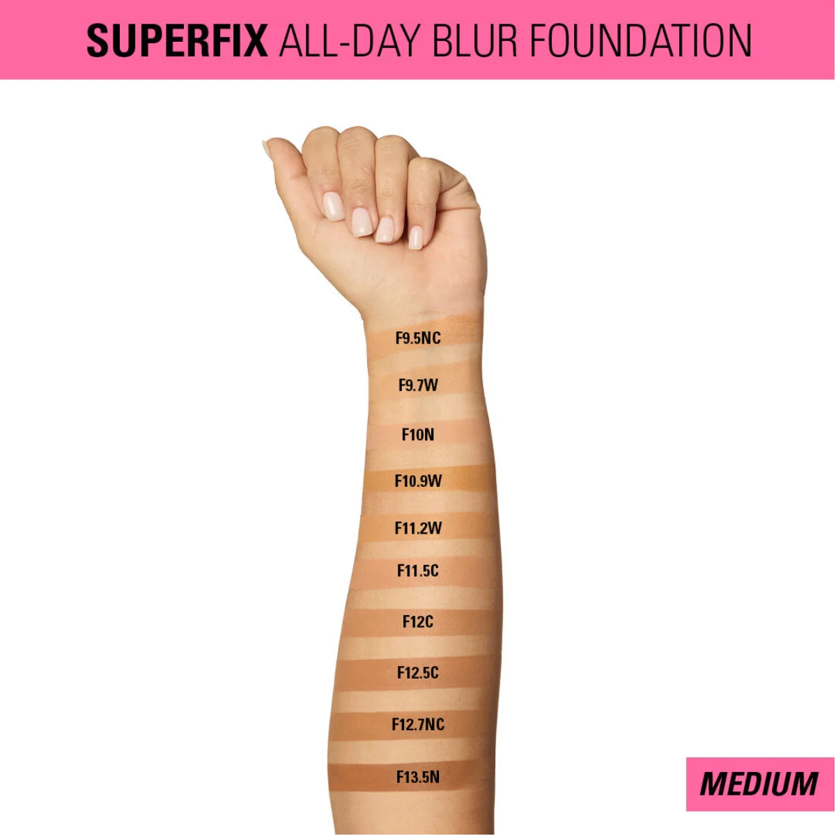 Revolution Makeup Superfix All day Blur Foundation F10N 23ml - Image 6