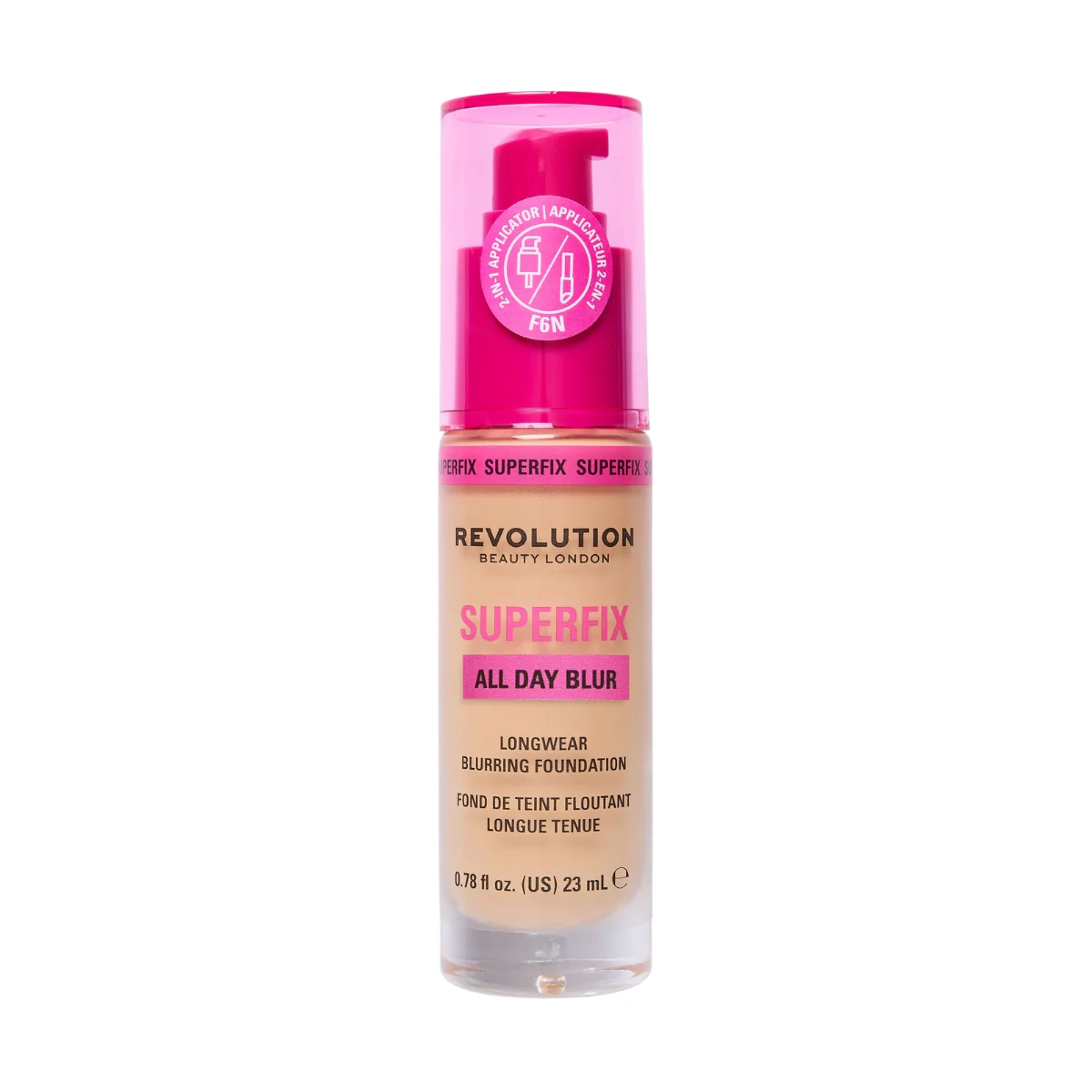 Revolution Makeup Superfix All day Blur Foundation F6N 23ml