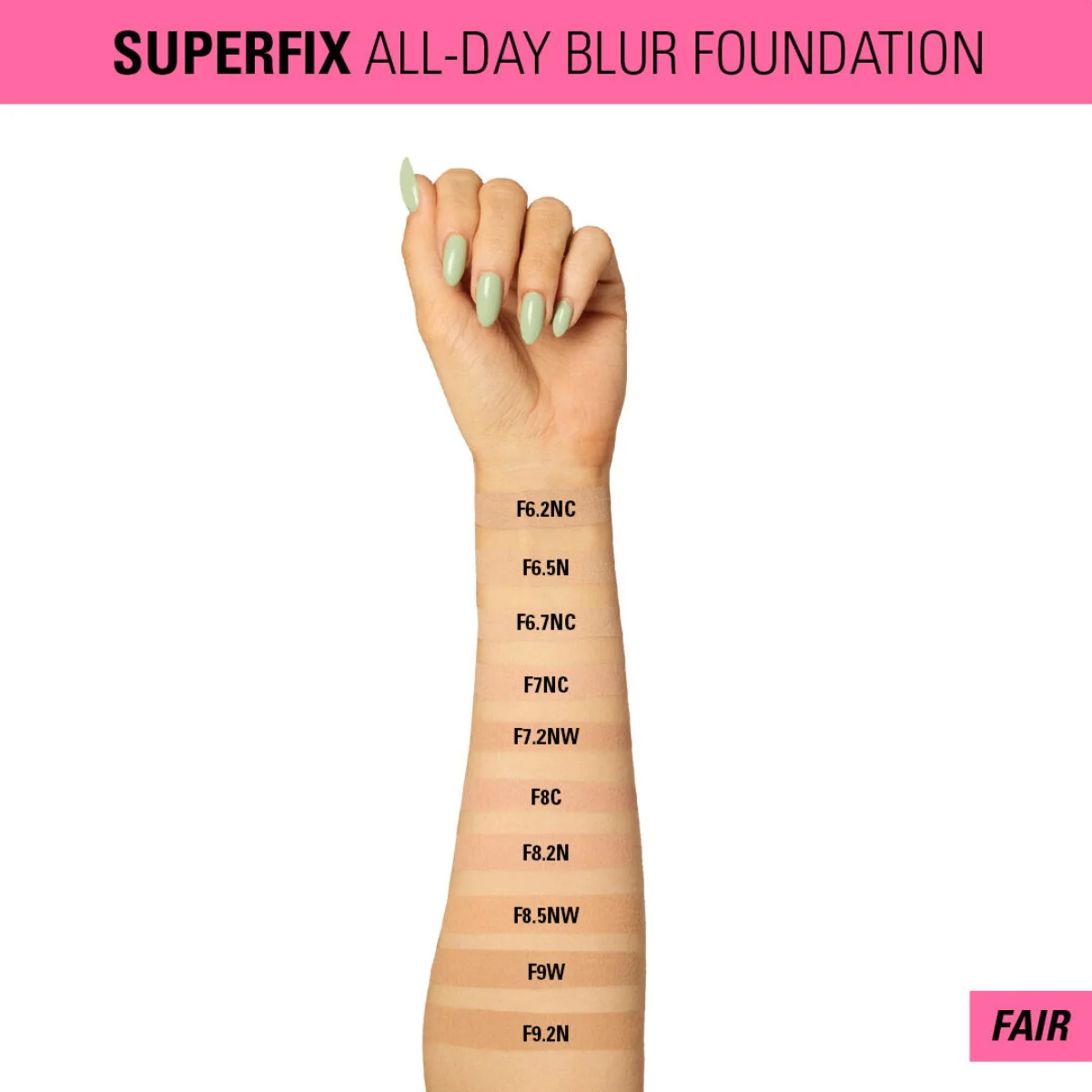 Revolution Makeup Superfix All day Blur Foundation F7.2NW 23ml - Image 6
