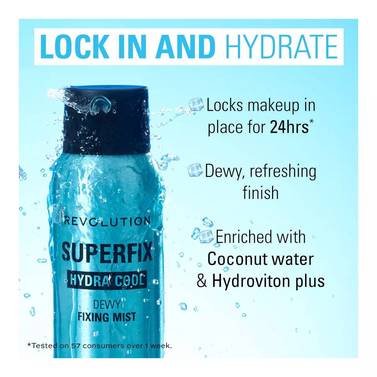 Revolution Makeup Superfix Fixing Mist Hydra Cool 150ml - Image 2