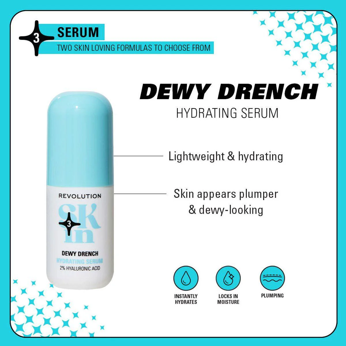 Revolution Skincare Dewy Drench Hydrating Serum 30ml - Image 2