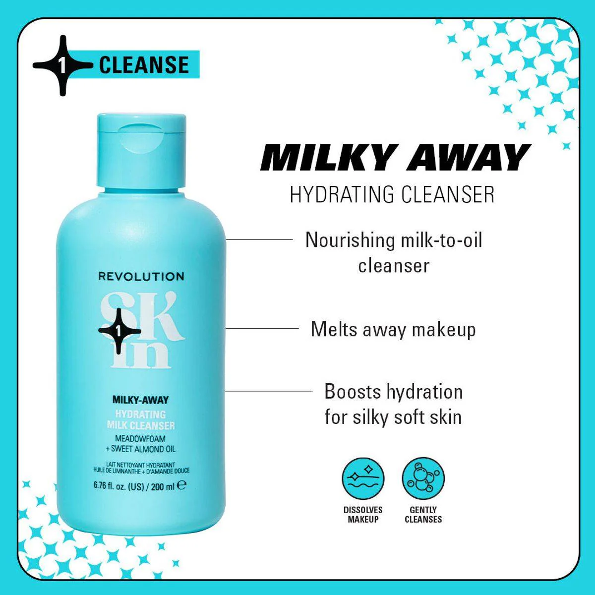 Revolution Skincare Milky Away Hydrating Milk Cleanser 200ml - Image 4