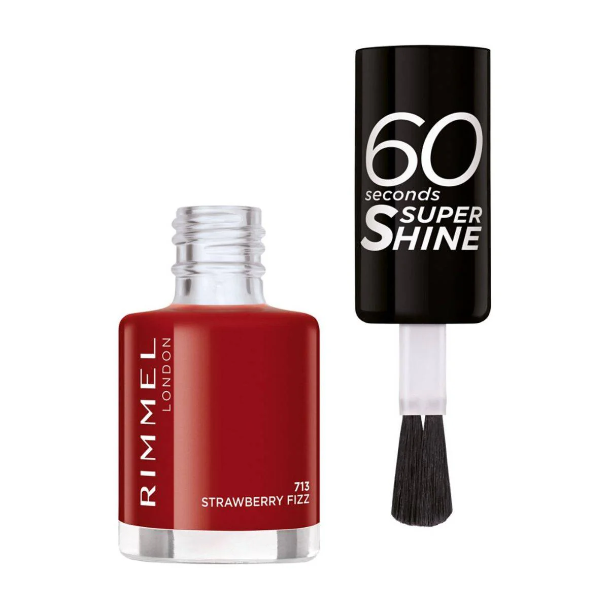 Rimmel 60 Seconds Nail Polish 713 Strawberry Fizz 8ml - Image 2