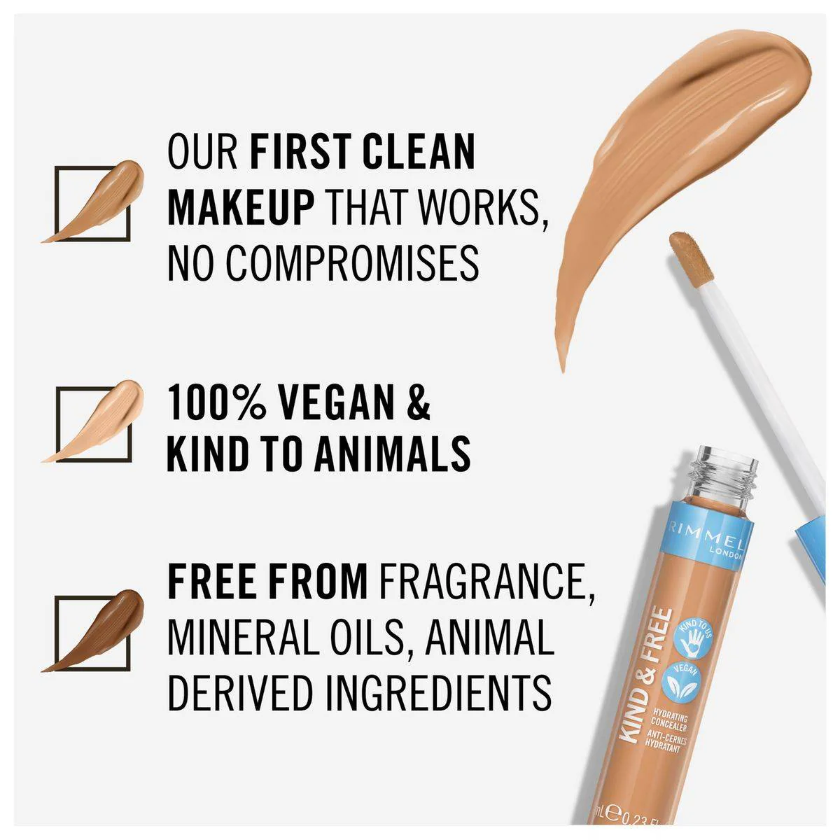 Rimmel Kind & Free Concealer 030 Medium 7ml - Image 4