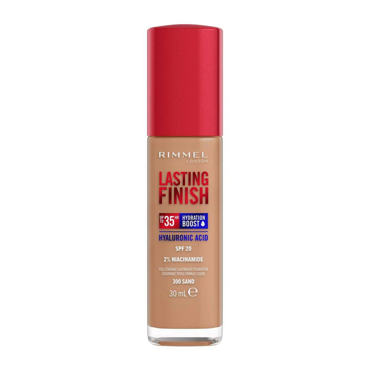 Rimmel Lasting Finish Full Coverage Lightweight Foundation 300 Sand 30ml