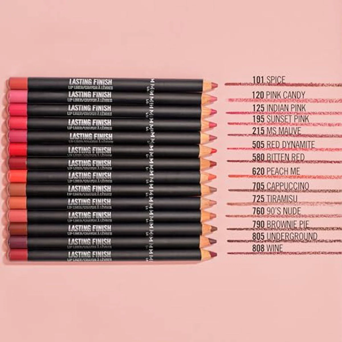 Rimmel Lasting Finish Lip Liner 580 Burgundy 4g - Image 6